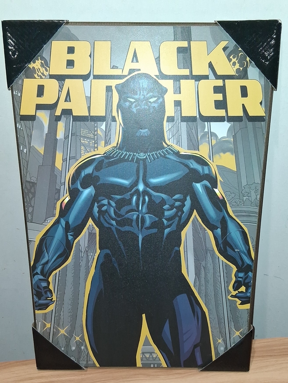 Black Panther Graphic Wall Decor - Blue/Black